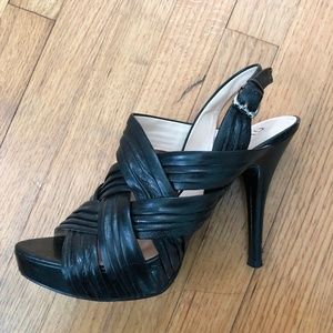 Guess Women's Black Leather Stilettos